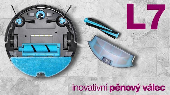 Salente Evolveo L7 Σκούπα Ρομπότ με Χαρτογράφηση Laser & Απορρόφηση 3300Pa Μαύρη