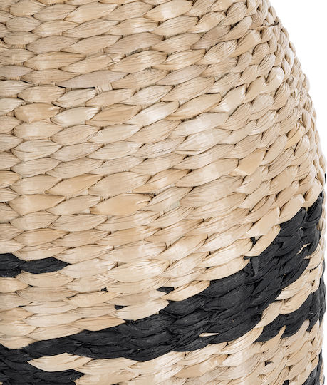 GloboStar Dekorative Vase Rattan Künstlicher Garten Aqaba Beiges Φ20xΥ60cm