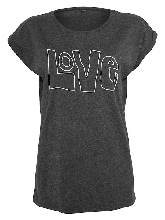 Love Femeie Tricou Cărbune de lemn