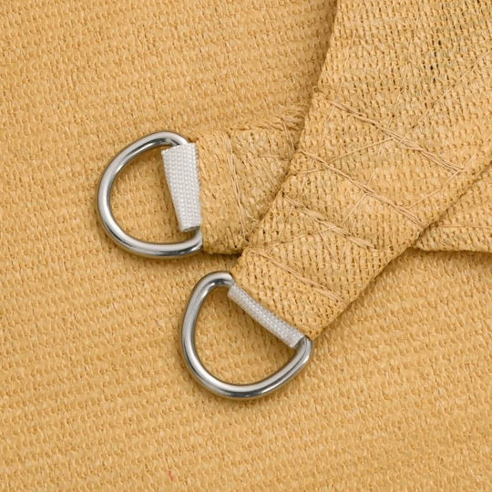 vidaXL Γρ./μ² Square Shade Sail Beige 2x2m 160gr/m²