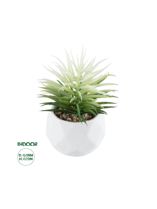 Globostar Artificial Garden Succulent Senecio 20997 Decorative Plant Succulent Senecio H12cm