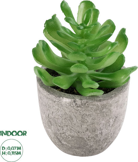 GloboStar Plantă Artificială în Ghiveci Mic Planta suculentă 11.5cm GloboStar Plantă Artificială în Ghiveci Mic Planta suculentă 11.5cm