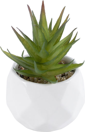 Globostar Artificial Garden Succulent Aloe 20982 Decorative Plant Succulent Aloe H11cm