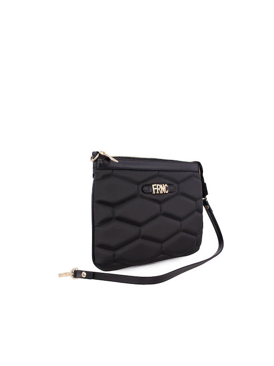 FRNC Din piele Geantă de damă Crossbody Neagră