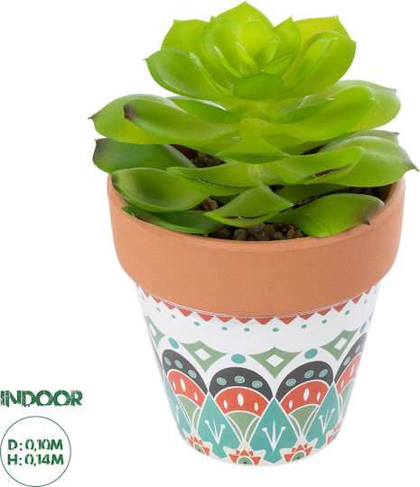 Globostar? Suculent artificial de grădină Echeveria 21049 Plantă suculentă decorativă și groasă Υ14cm Globostar? Suculent artificial de grădină Echeveria 21049 Plantă suculentă decorativă și groasă Υ14cm