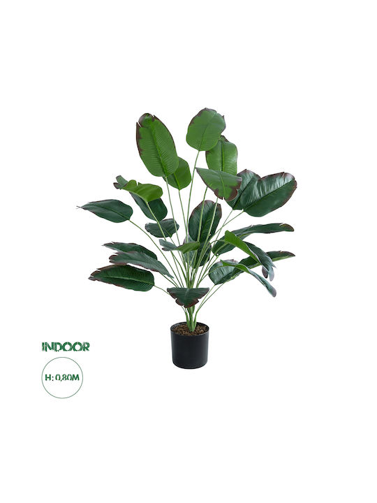 Globostar Grădină Artificială Banană Veche 20917 Plantă Decorativă Copac de Banane Matur H80cm