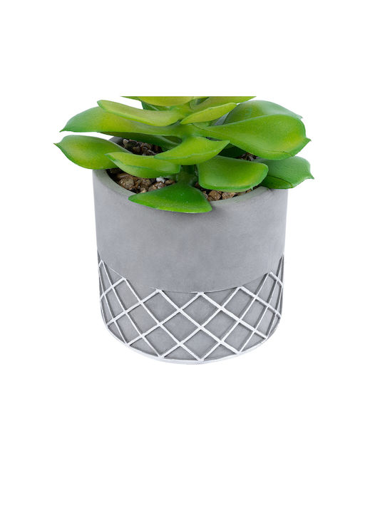Globostar? Artificial Garden Succulent Sedeveria 21095 Διακοσμητικό Φυτό Παχύφυτο Σεντεβέρια Υ17cm