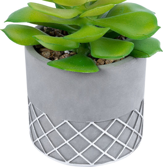 Globostar? Artificial Garden Succulent Sedeveria 21095 Διακοσμητικό Φυτό Παχύφυτο Σεντεβέρια Υ17cm