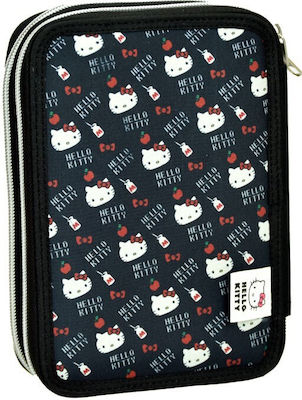 Gim Double Filled Pencil Case Hello Kitty Croche 335-73100 Gim