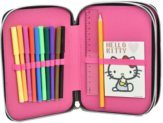 Κασετινα Gim Διπλη Γεματη Hello Kitty Croche 335-73100 Gim