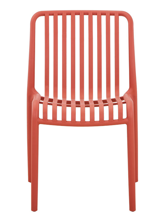 Catering-Stuhl Polypropylen Red 48x44x79εκ.