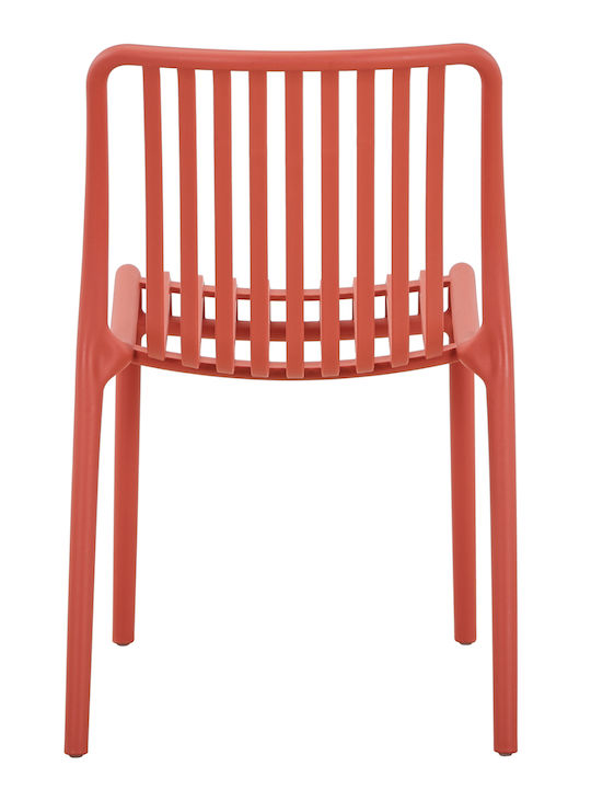 Catering-Stuhl Polypropylen Red 48x44x79εκ.