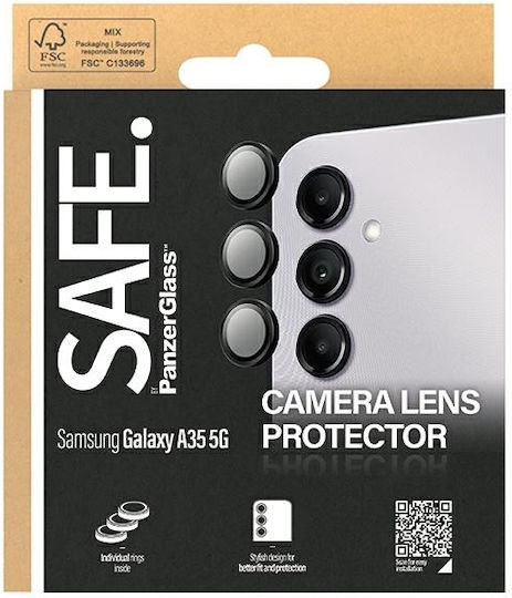 PanzerGlass Safe Camera Protection Tempered Glass Black for the Samsung Galaxy A35 5G SAFE95688