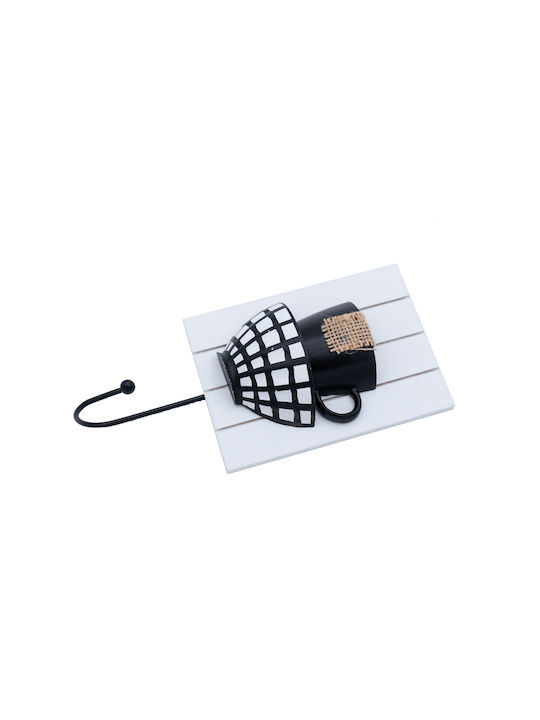 Uncle George Wooden Kitchen Hanger 10x19x19cm White