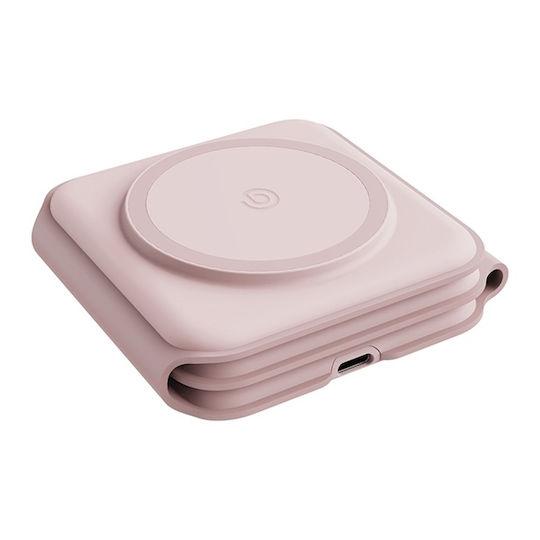 Energea Ασύρματος Φορτιστής (Qi Pad) 15W Ροζ
