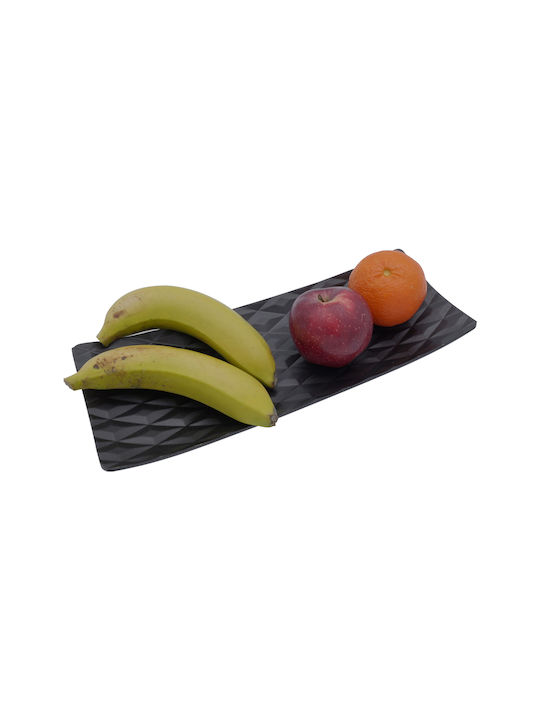 Uncle George Rectangular Decorative Platter Black 34.5x13cm