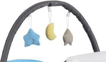 Moni Sleepy Playpen 2 Levels with Changing Table & Mattress Blue 120x60cm