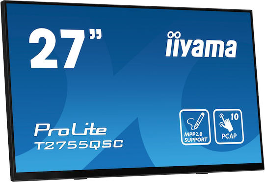 Iiyama Prolite IPS Touch Monitor 27" QHD 2560x1440 με Χρόνο Απόκρισης 5ms GTG