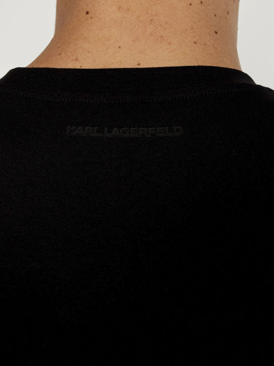 Karl Lagerfeld Men's Long Sleeve Blouse Black