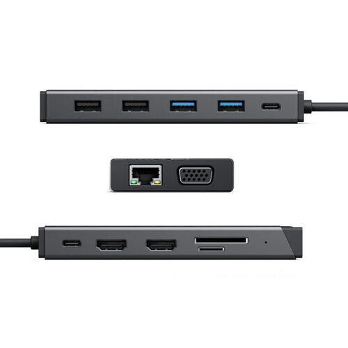 Alogic USB-C Docking Station mit HDMI 4K PD Ethernet Schwarz (DUCDMV2)