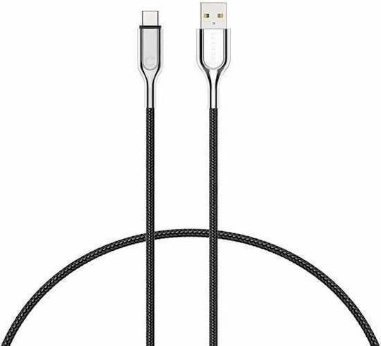 Cygnett Braided USB 2.0 Cable USB-C male - USB-A 12W Black 1m (CY-CY2679PCUSA)