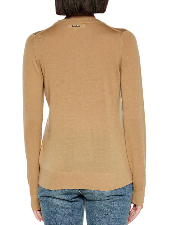 Michael Kors Damen Pullover Dark Camel