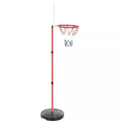 Basketballkorb-Set 2 in 1 Zielzubehör verstellbare Höhe Rückwand 73-146x39x39 cm Kruzzel