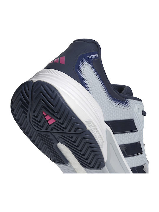Men's Tennis Shoes Adidas Solematch Control 2 Halo Blue Dark Blue Cloud White