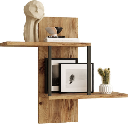 Wall Shelf Derry Particleboard/Metal 66x19.5x60cm