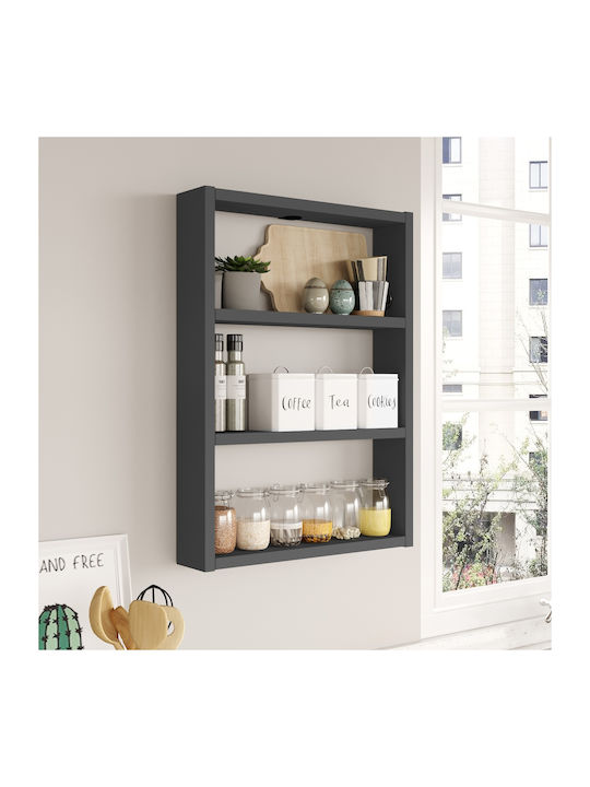 Shelf Wall Charcoal 43.2x9x60cm