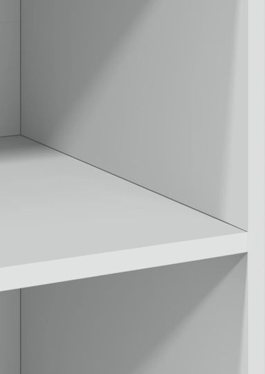 Bodenschrank fürs Wohnzimmer aus Spanplatte Weiß 70x41x185 cm