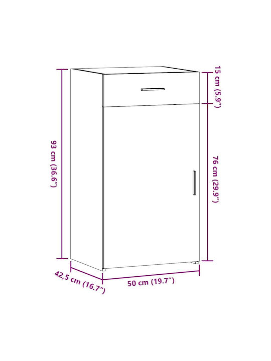 Raft Gri Sonoma 50x42.5x93 cm