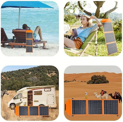 Foldable Solar Charger for Portable Devices 30W with USB connection (GD-ZD1830)