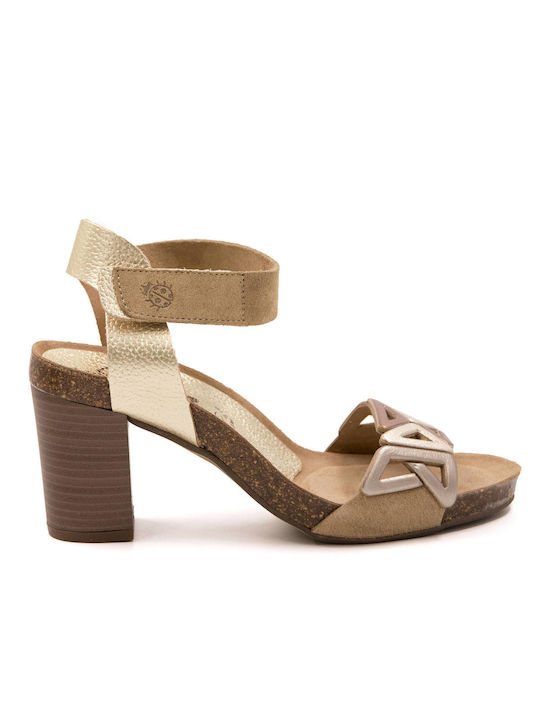 Yokono Damen Sandalen in Beige Farbe