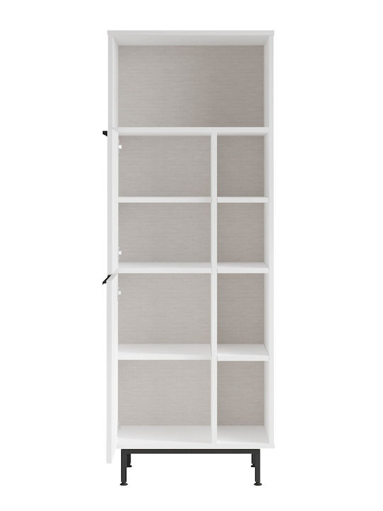 ArteLibre Kitchen Rack Metal White 60x35.5x161.6cm