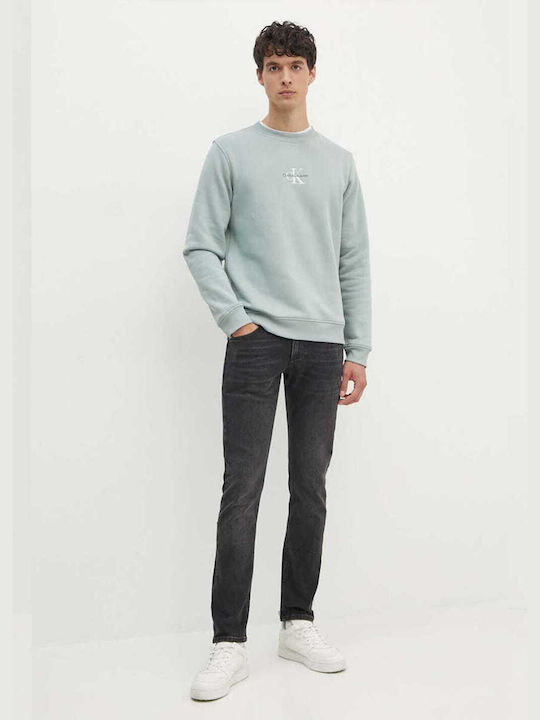 Calvin Klein Ανδρικό Παντελόνι Τζιν σε Slim Εφαρμογή Μαύρο