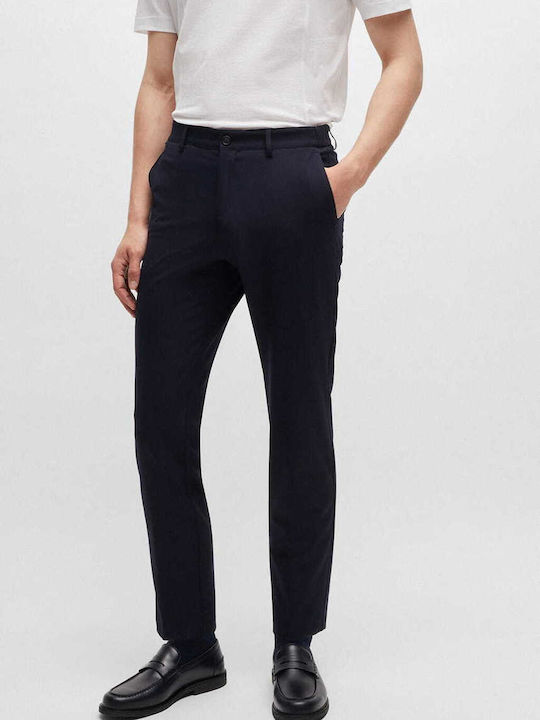 P-genius Trousers in Slim Fit Navy Blue