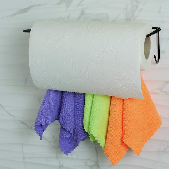Uncle George Wall-Mounted Bathroom Hook with 5 Positions ​28x8cm Black