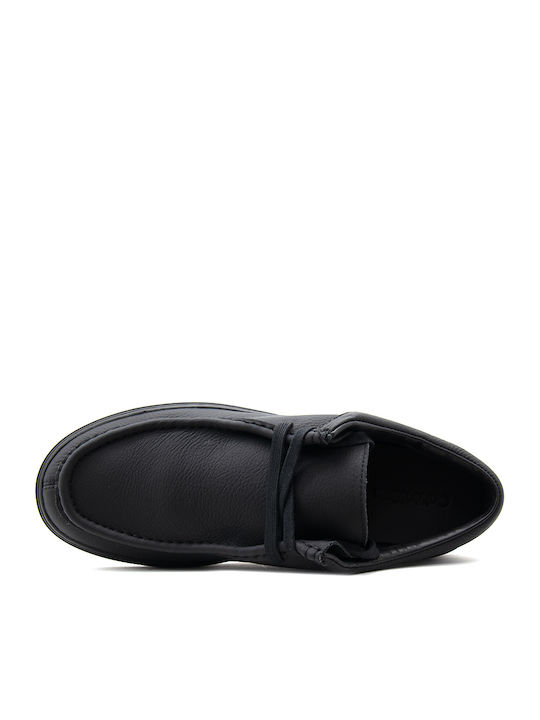 Leder Herren Mokassins in Schwarz Farbe