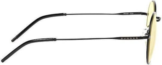 Gunnar Ellipse Onyx Amber Glass