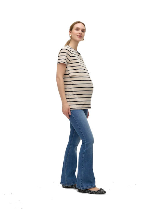 Denim Maternity Flare Pants Washed Blue 20020905 Vero Moda