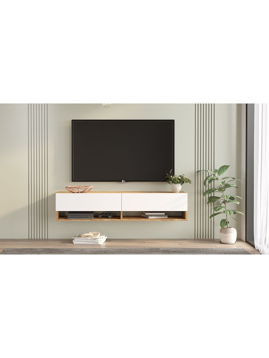 TV Stand Solva Pine L140xW31.6xH29.6cm