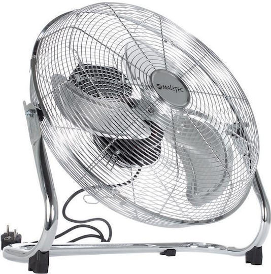 MalTec Bodenventilator 75W Lüfterdurchmesser 44cm Silber