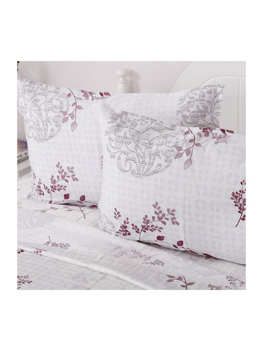 Beauty Home Conrad Art 12007 Set Coverlet Queen Size Cotton Satin Embrime 220x240cm