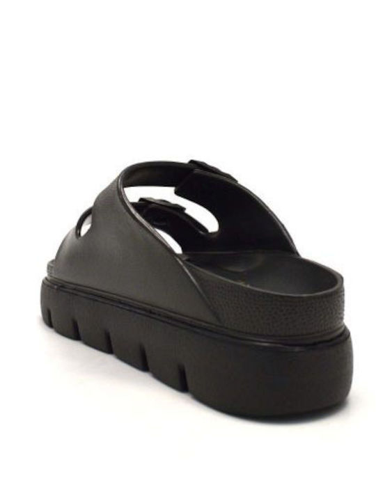 Women's Flat Sandals in Black Color