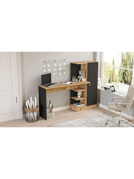 Домашно бюро Camden Дървено Pine/black 152.3x40x120бр