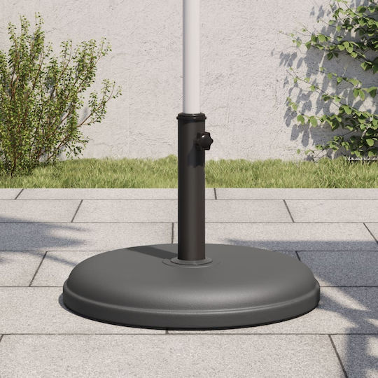 vidaXL Stand de umbrelă din Plastic Gri 32x32cm