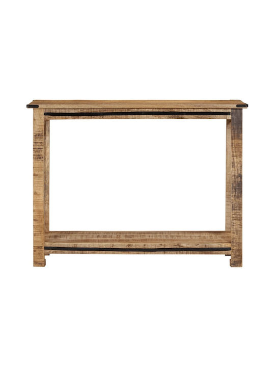 Solid Wood Console Table Coffee L100xW35xH75cm