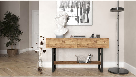 Bickley Solid Wood Console Table Pine/black L139xW75.7xH43cm