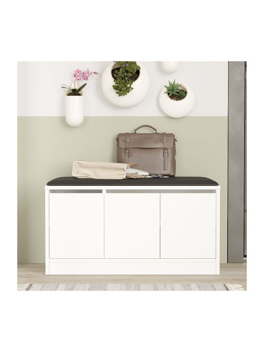 Hallway Furniture White 89.6x35.5x45.8cm